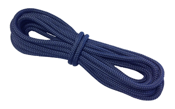 16-Plait Mooring Rope Handmade T16 + Splice 8mm, Blue, L=6,5m - 020608 - 9020608