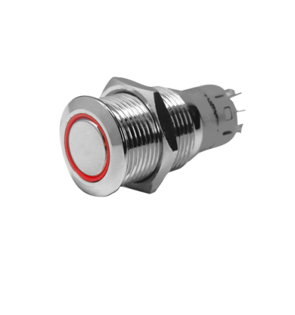 allpa stainless steel push button with LED ring