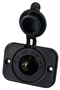 Waterproof Dc-Socket 12v, Incl. Cover - 025318 72dpi - 9025318