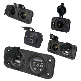 Waterproof Dc-Socket 12v, Incl. Cover - 025320samen 72dpi - 9025318