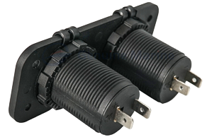 Waterproof Dc Installation Socket, 2x 12v Entrance (Double) - 025326 3 72dpi - 9025326