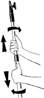 Aluminum Telescopic Boat Hook With Plastic Hook, L=1650-2000mm - 026200 01 72dpi - 9026200