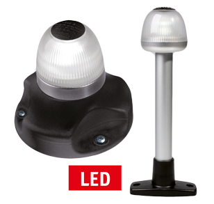 Hella Naviled All Round Light, White, 9-33v, 360&deg;, 2nm, Black Base - 041350 - 9041335