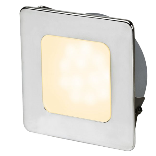 Hella Euroled 95, Gen 2, Stainless Steel Ring, Warm White, 78mm, Square - 041510 - 9041510