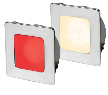 Hella Euroled 95, Gen 2, Stainless Steel Ring, Warm White/Red, 78mm, Square - 041512 - 9041512