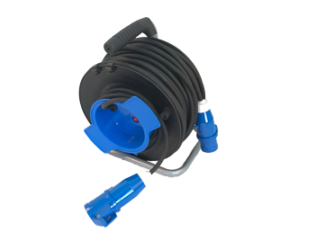 Neoprene Cable Drum, 50m Cee Plug To Cee Contra Plug - 045450 72dpi - 9045450