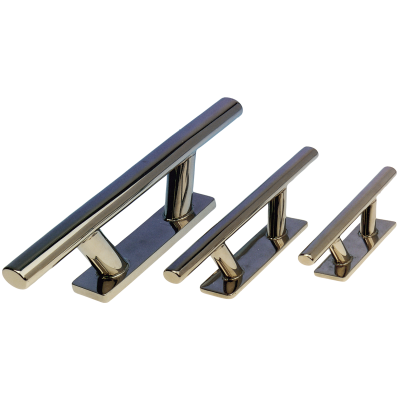 Stainless Steel Mooring Cleat, Bolt Mount, 90x30x45mm, Stock 145mm (Hole Spacing: 55mm) - 048400 72dpi - 9048400