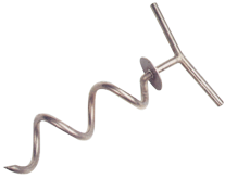 Stainless Steel Spiral Mooring Pin, L=340mm, &Oslash;75mm (Material &Oslash;12mm) - 048503 72dpi - 9048503
