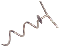 Stainless Steel Spiral Mooring Pin, L=340mm, &Oslash;75mm (Material &Oslash;12mm) - 048503 72dpi - 9048503