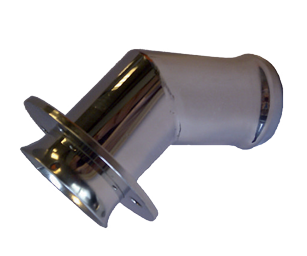 Stainless Steel Skin Fitting For Exhaust, &Oslash;76m, 45&deg; - 048576 72dpi - 9048576