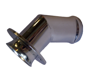 Stainless Steel Skin Fitting For Exhaust, &Oslash;102m, 45&deg; - 048602 72dpi - 9048602