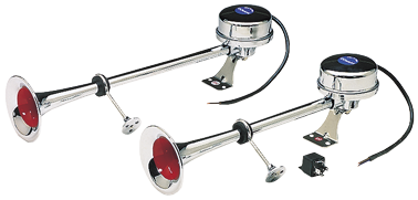 Allpa Stainless Steel Electro-Magnetic Boat Horn, Single Tone, L=470mm, 12v (112db(A)-320hz) - 05024 72dpi - 905024