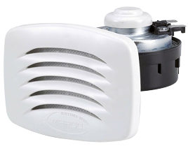 Electro-Magnetic Built-In Boat Horn With Plastic Grill (White), Single Tone, 12v (109db(A)-300 - 05042 72dpi - 905042