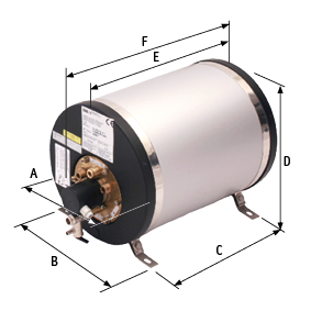Aluminum Marine Water Heater, 500w/22l, Round Model, Weight 14kg - 051522 2 - 9051522