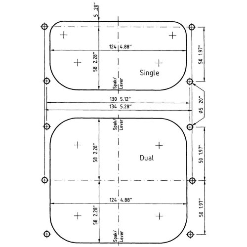 Seastar Dual Action Top Mount Control A80, Standard - 065001 5 72dpi - 9065001