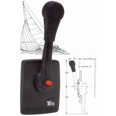 SeaStar Dual Action Side Mount Control B80/S, for Sail Boats - 065006 72dpi - 9065006