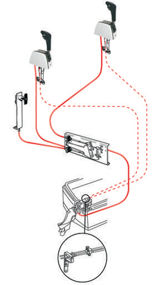 Seastar Mounting Kit For Shut-Off Cable - 065111 72dpi - 9065111