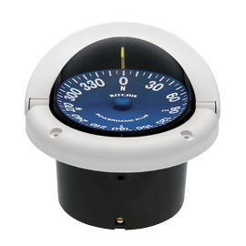 Ritchie Compass Model 'Supersport Ss-1002' 12v, Flush Mount Compass, Dial &Oslash;93,5mm/5&deg;, White - 067019 72dpi - 9067019