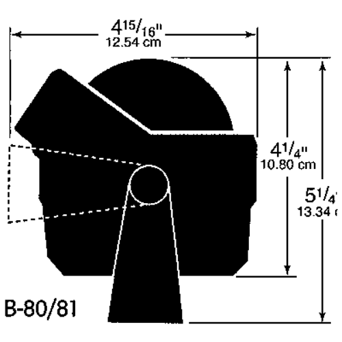 Ritchie Compass Model 'Voyager B-81', 12v, Bracket Mount Compass, Dial Ø76,2mm/5°, Black - 067051 01 72dpi - 9067051