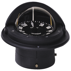 Ritchie Compass Model 'Voyager F-82', 12v, Flush Mount Compass, Dial &Oslash;76,2mm/5&deg;, Black - 067054 72dpi - 9067054