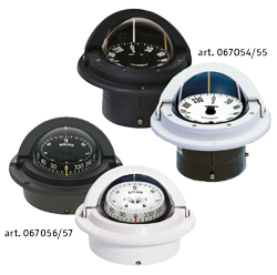 Ritchie Compass Model 'Voyager F-83' 12v, Flush Mount Compass, Dial Ø76,2mm/5°, Black (Wheel Mark) - 067054 - 9067056