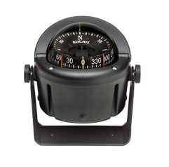 Ritchie Compass Model 'Helmsman', Hb-741, 12v, Bracket Mount Compass, Dial &Oslash;93,5mm/5&deg;, Black - 067071 72dpi - 9067071
