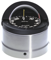 Ritchie Compass Model 'Navigator Dnp-200', Binnacle Mount Compass, 12v, Dial &Oslash;114,3mm/5&deg;, Stainless Steel - 067090 72dpi - 9067090