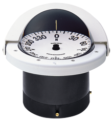 Ritchie Compass Model 'Navigator Fnw-201', Flush Mount Compass, 12v, Dial &Oslash;114,3mm/5&deg;, White - 067094 72dpi - 9067094