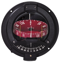 Ritchie Compass Model 'Navigator Bn-202', 12v, Bulkhead Mount Compass, Dial &Oslash;93,5mm/5&deg;, Black - 067095 72dpi - 9067095