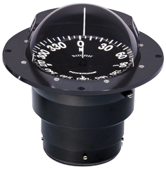 Ritchie Compass 'Globemaster F-600', 12/24/32v, Flush Mount, &Oslash;152,4mm/2 Of 5&deg;, Black (Power) - 067367 72dpi - 9067367