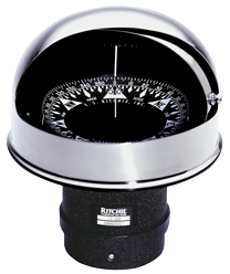 Ritchie Compass 'Globemaster Fd-600-P', 12/24/32v, Flush Mount, Ø152,4mm/2° Or 5°, Stainless Steel (Power) - 067381 72dpi - 9067381