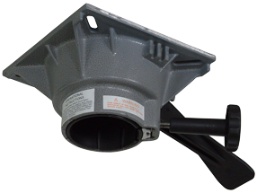 Regatta Pedestal 4,5"; H=114mm; 360&deg; Swivel With Trac-Lock, Base &Oslash;229mm - 069375 01 72dpi - 9069375