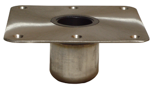 Spring-Lock Serie, Stainless Steel Base 7"X7" (178x178mm), Satin Finished - 069477 72dpi - 9069477