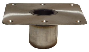 Spring-Lock Serie, Stainless Steel Base 7"X7" (178x178mm), Satin Finished - 069477 72dpi - 9069477