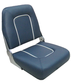 Folding Upholstered Boat Chair 'Coach', Blue - 069501 - 9069501