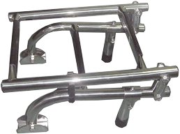Stainless Steel Bathing Ladder, 1+2-Steps With Plastic Steps, Unfolded 200x600mm, Tube &Oslash;22mm - 069800 72dpi - 9069800