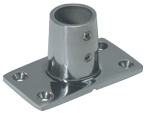 Guard railing fittings Stainless steel  90&deg;, square base