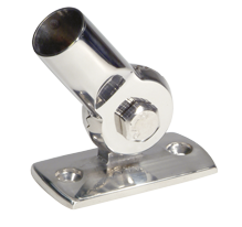 Stainless Steel Adjustable Base For Light Pole, &Oslash;19mm - 072645 72dpi - 9072645