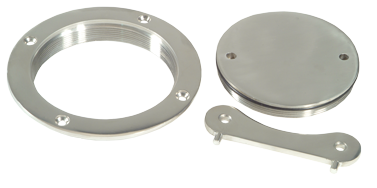 Stainless Steel Inspection Hatch, 4" (102mm) With Key - 072671 72dpi - 9072671
