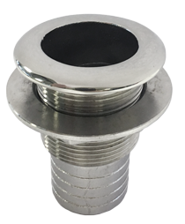 Allpa Stainless Steel 316 Skin Fitting With Hose Connection Ø12mm (1/2") - 072695 1 - 9072696