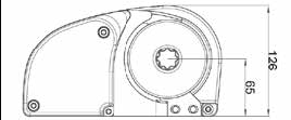 Windlass Horizontal, Model 'St Tropez', 6mm, 12v, 500w, Without Drum - 072822 dims b - 72822