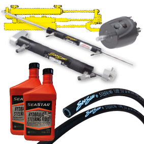 Seastar Hydraulic Sterndrive Steering For Volvo Dps & Sx (With Power Steering) - 074031 1 - 9074031