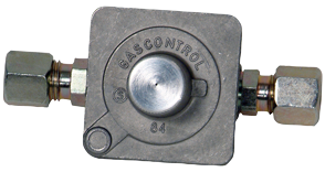 Gas Pressure Stabiliser, 50mbar --> 30mbar, With 2x Straight Coupling (8 X 1/8") - 075025 72dpi - 9075025