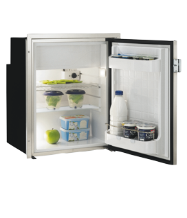 Stainless Steel Refrigerator, Built-In 'Sea Steel' 'C90ix', 87l (Freezer 9,8l) 12/24v, Int. Coolong Unit - 075592 72dpi - 9075592