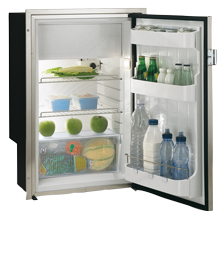 Stainless Steel Refrigerator, Built-In 'Sea Steel' 'C115ix', 118l (Freezer 17,1l) 12/24v, Int. Cooling Unit - 075598 72dpi - 9075598