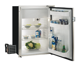 Stainless Steel Refrigerator, Built-In 'Sea Steel' 'C130lx', 133l (Freezer 17,1l) 12/24v, Ext. Cooling Unit - 075602 72dpi - 9075602