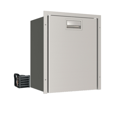 Stainless Steel Single Drawer Refridgerator 'Sea Drawer', Model 'Dw42', 42l, 12v/24v With Steellock And External Unit - 075801 72dpi - 9075801