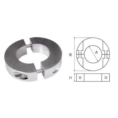 Zinc Anode For Shaft &Oslash;25mm, Ring Shaped - 077619 1 2 - 9077625