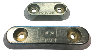 Zinc anodes bolt mounting