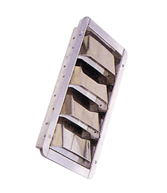 Stainless Steel 'Louvre', 240x90x29mm (Cut Out Sizes), 265x112mm (Outer Sizes) - 078130 72dpi - 9078130